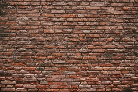 Brick wall structure of an old house Stock Photos