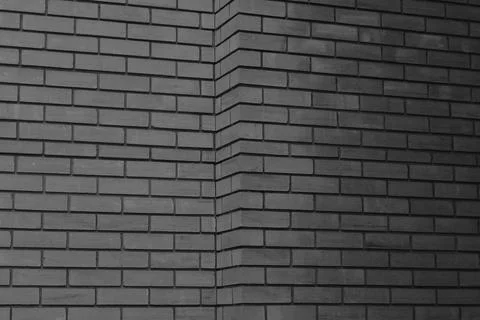 Brick wall surface background texture black and white Stock Photos