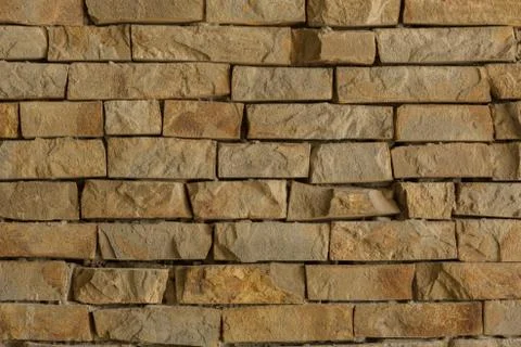 Brick wall texture background at close range Stock Photos