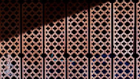 Brick wall texture background material . pattern texture design . shadow on.. 写真素材