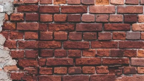 Brick wall as texture background in motion and zoom Stock Footage 145797833