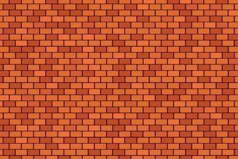 Brick wall texture background wallpaper with brown color Stock Illustration
