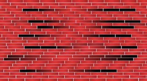 Brick wall texture black and Red. This is design by vishal singh Illustrazione stock