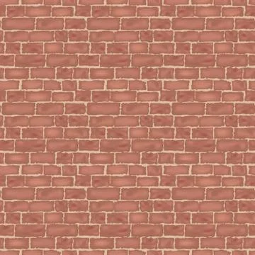 Brick wall texture. Brickwall seamless background. Stock Illustration