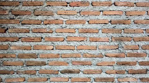 Brick wall texture grunge background with vignetted corners, may use to inter Stockfoto's