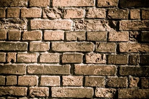 Brick wall texture grunge to use as background Stock Photos