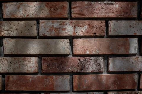 Brick wall texture in horizontal view. Brick, texture. Background for designe Stock-Fotos