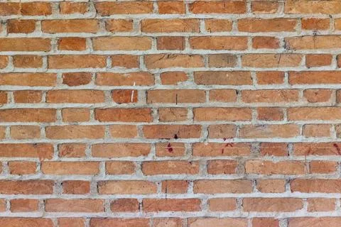 Brick wall texture light brown with white Stock Photos