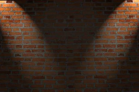 Brick wall texture with light Stock-Fotos