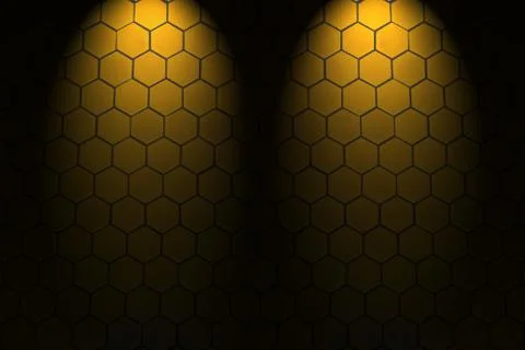 Brick wall texture with light Stock Photos