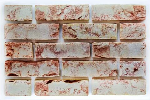 Brick wall texture. Old brick wall. White Red Retro Wallpaper. Background of  Stock Photos