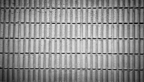 Brick wall for texture or background. black and white color process Stock Photos