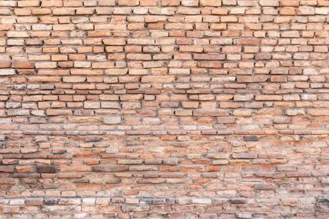 Brick wall texture or brick wall background for interior exterior design. Stock Photos