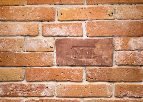 Brick wall texture, red brick Stock Photos