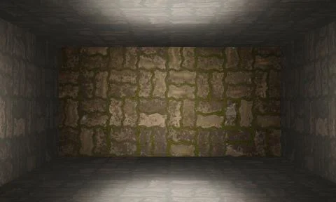 Brick wall texture room abstract background Stock Illustration