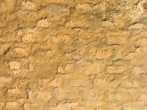 Brick wall texture in a rustic house Stock Photos