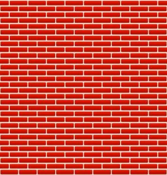 Brick Wall Texture with Small Bricks Stock Illustration