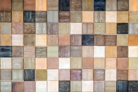 The brick wall texture, square bricks background Stock Photos