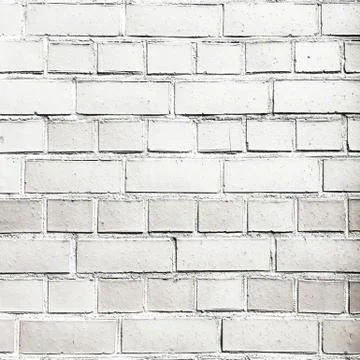 Brick wall texture. White brick wall background. White brick wall for interio Stock-Fotos