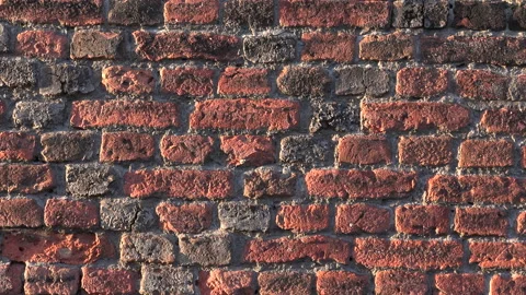 Brick wall textured abstract wallpaper UK 4K Video stock 149414629