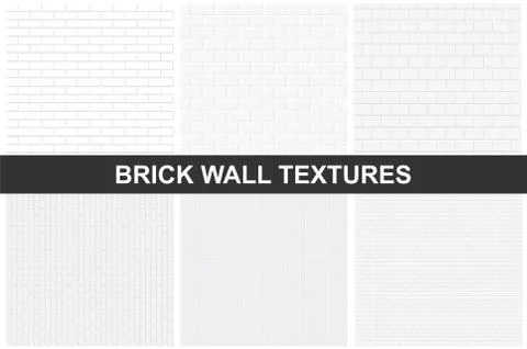 Brick wall textures - seamless. Illustrazione stock