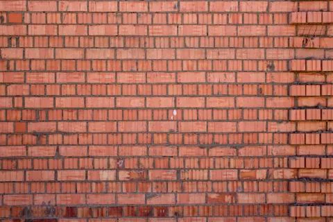 Brick wall three-dimensional pattern texture background Stock Photos