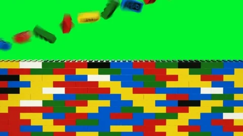 Brick wall transition, alpha channel included 4K Stock Footage 73997853