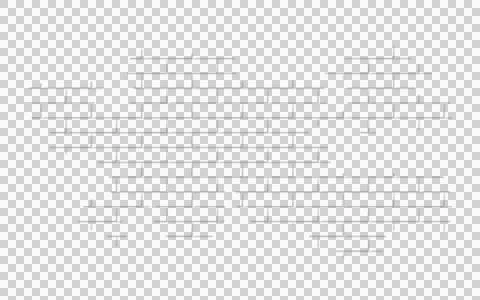 Brick wall transparent template, texture isolated. Seam pattern. Png Illustrazione stock
