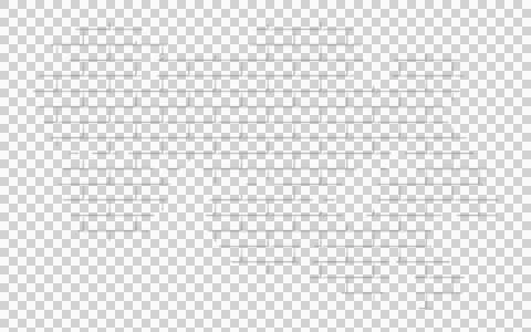 Brick wall transparent template, texture isolated. Seam pattern. Png Illustrazione stock