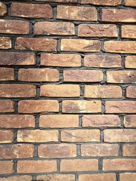 Brick wall under sunlight. Wall brick texture Stock Photos