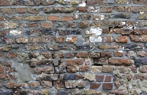 A brick wall for using as background, wallpaper Stock Photos