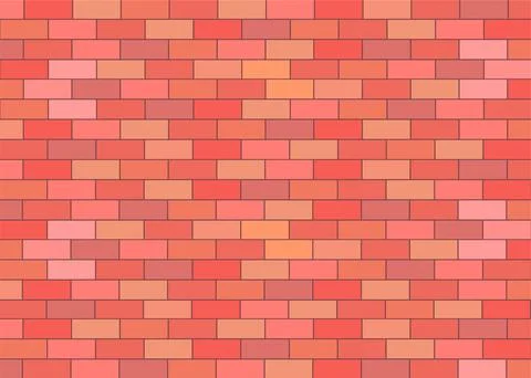 Brick wall vector background Stock Illustration