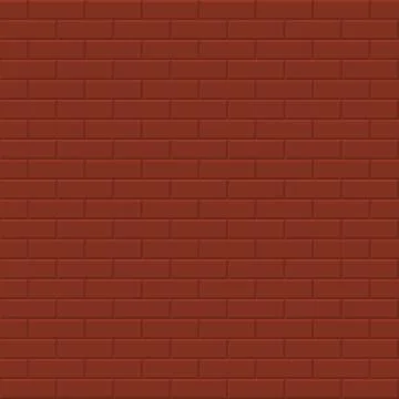 Brick wall vector background - seamless texture. Illustrazione stock