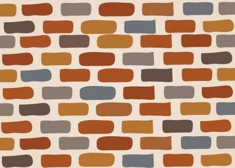 Brick wall vector Stock Illustration
