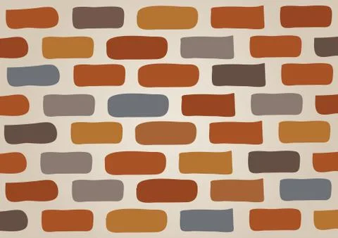 Brick wall vector Stock Illustration