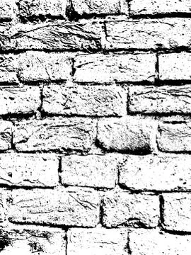 Brick wall vintage vector texture overlay Stock Illustration