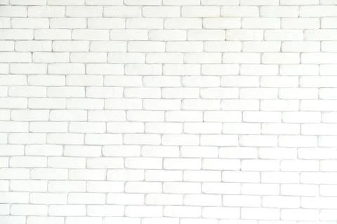 Brick wall white background and texture,pattern. Stock Photos