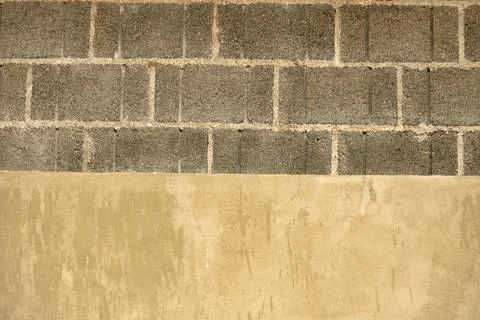 A brick wall with a white border Stock Photos