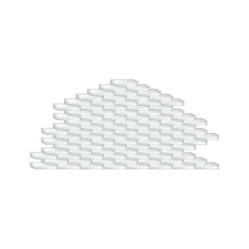 Brick wall in white design Stock Illustration