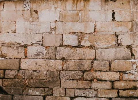Brick wall white Stock Photos