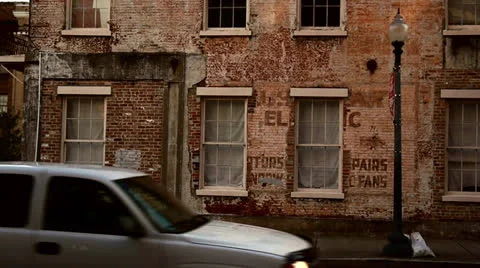 Brick Wall with Windows Vidéo 23908041