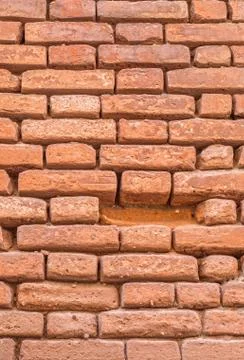 A brick wall without bricks Stock Photos