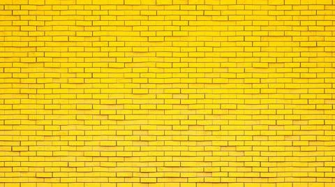 Brick wall yellow for texture background. 스톡 일러스트