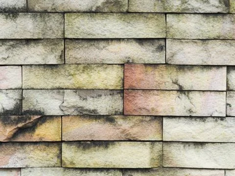 Brick wall,close-up brick wall for background. Stock Photos