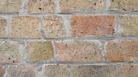 Brick wall.Scrolling By Stock Footage 73766192