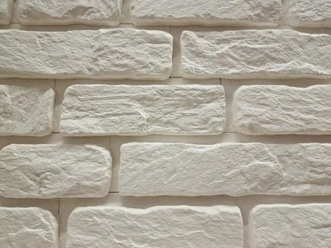 Brick white template. pattern decorative stone wall background. stone wall .. Stock Photos