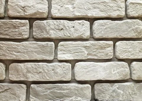 Brick white template. pattern decorative stone wall background. stone wall .. Stock Photos