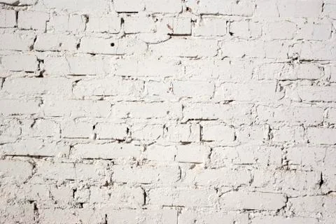 Brick white wall Stock Photos