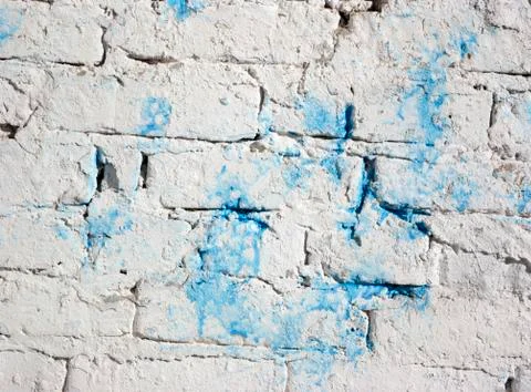 Brick white wall Stock Photos