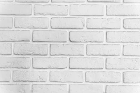 Brick white wall Stock Photos